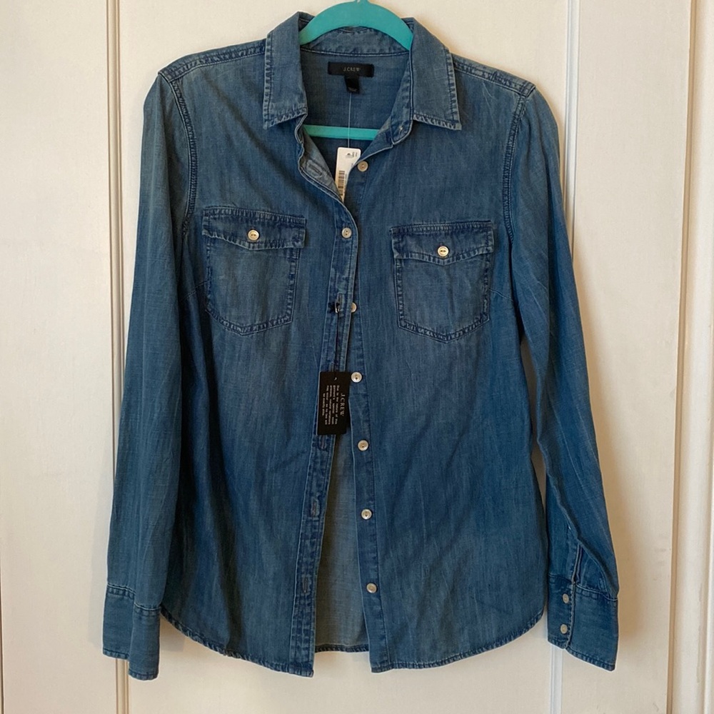 Jcrew denim/chambray shirt